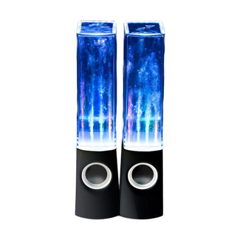Water speakers move with the rhythm of your music and can be bought online.
