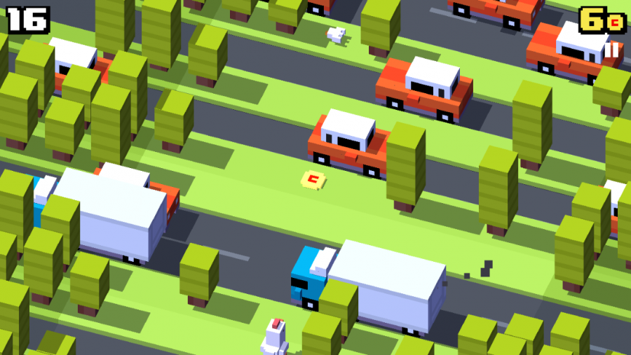 The+popular+arcade+hopper+game+Crossy+Road+entertains+teens+through+endless+road+obstacles