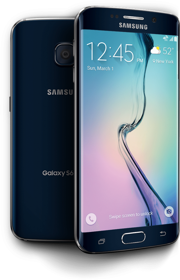 The+new+Samsung+Galaxy+s6+is+a+slimmer+model+compared+to+previous+phones.