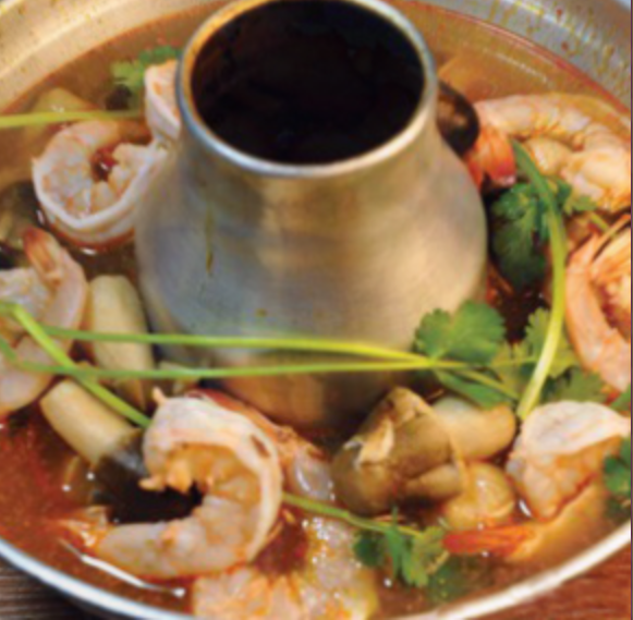 The Seafood Soup served at Krua Thai.