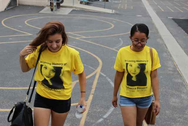 Students support suicide prevention by wearing yellow
