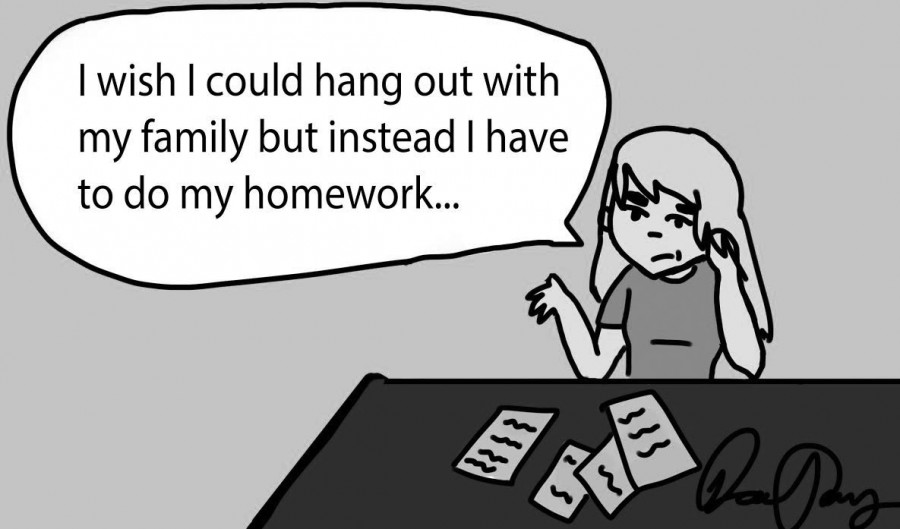 Homework is ruining holiday breaks