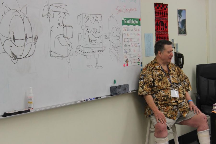 Cartoonist Scott Shaw presents a forum about drawing cartoon characters like Sonic the Hedgehog and Homer Simpson.