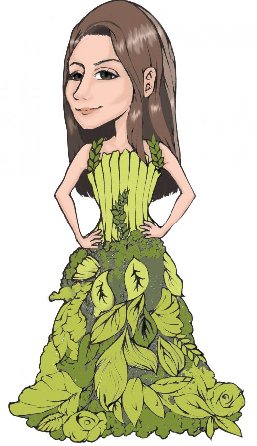 COLORED CARTOON vegan jackie