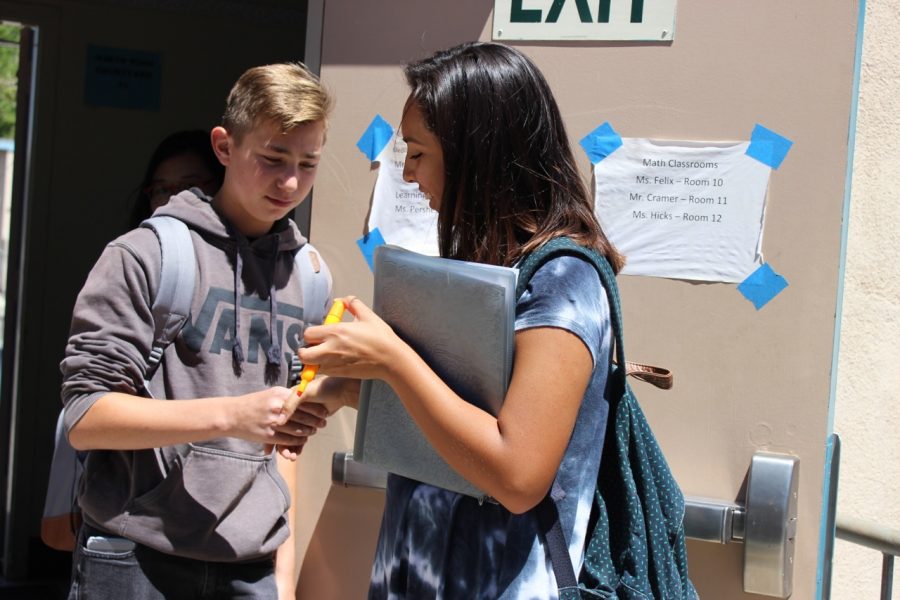 Junior April Serrano took roll of all the Hersey students who participated in the Houses meetings.