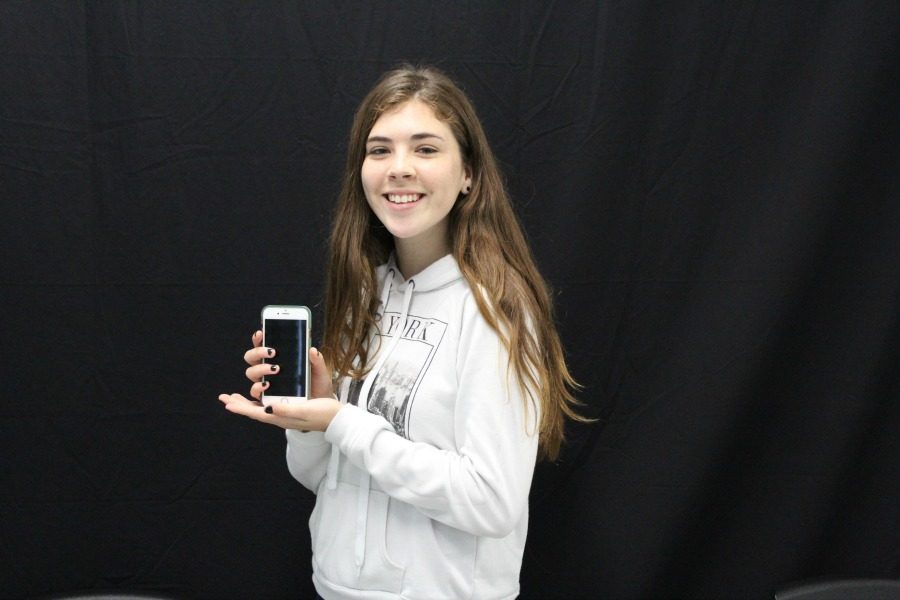 Freshman Hayley Timsit gave in her technology addiction