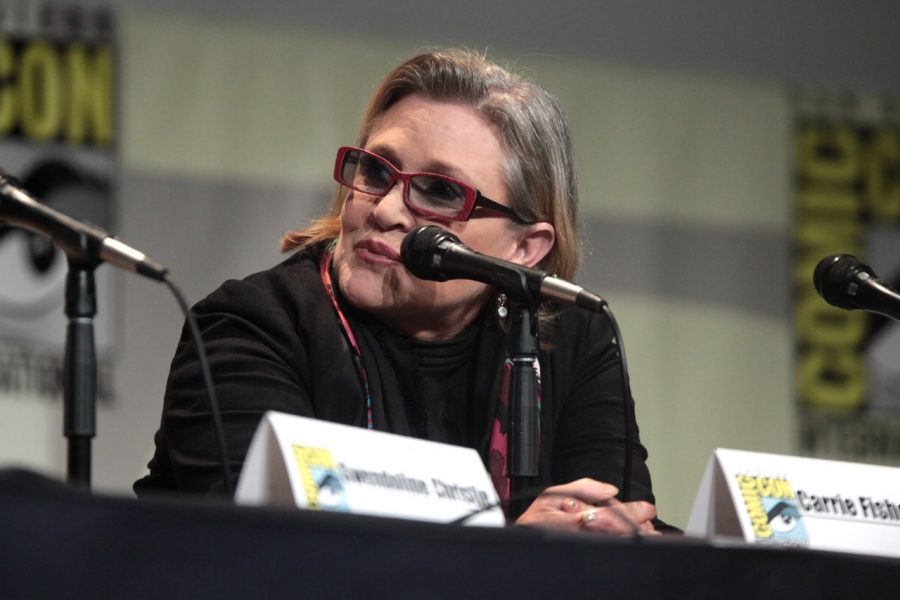 Carrie Fisher at the 2015 Comi-Con. Fisher, died Dec. 27 at the age of 60, after suffering a heart attack a few days before.