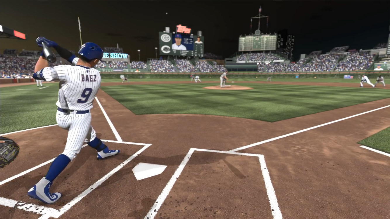 One game mode features a high quality version of a real Major League Baseball game.