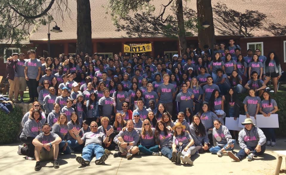 Alice Curran, Eva Kaganovsky and Michelle Kaganovsky attended RYLA, a leadership camp, with 175 other students from schools in California.