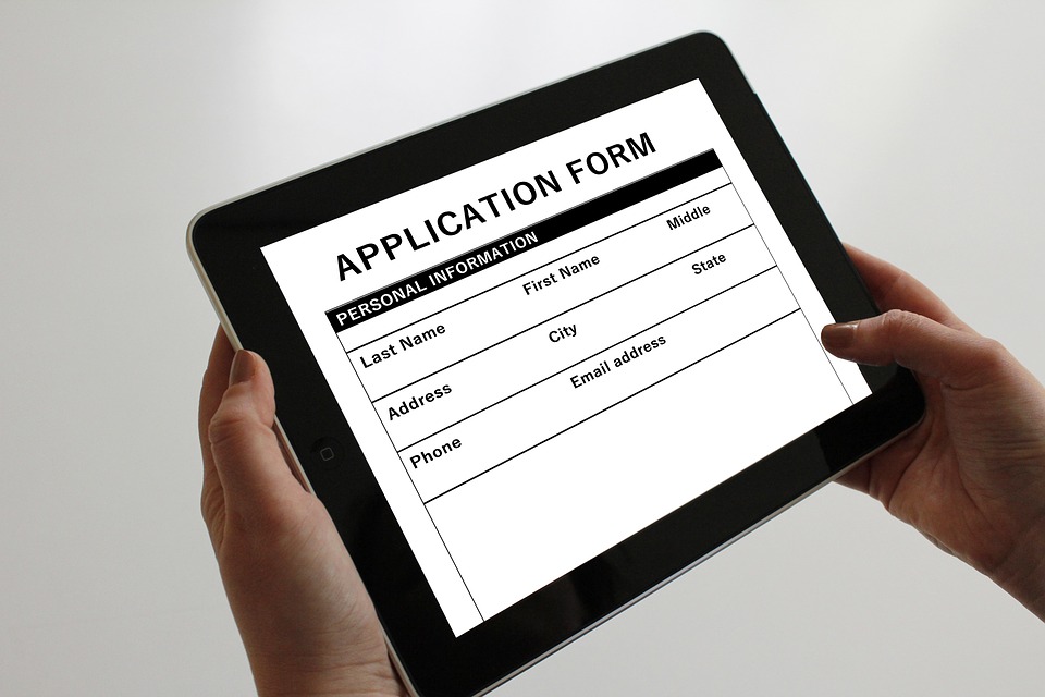 Filling out an application form is one of the first steps to getting a job over summer