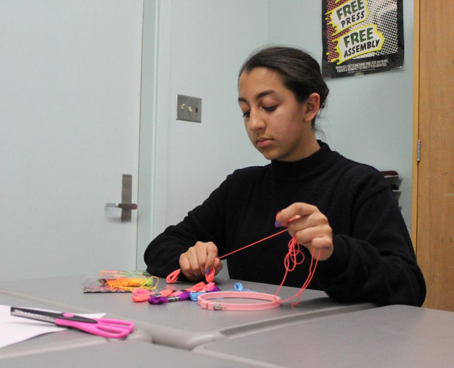 Arts and Crafts Club co-president Marjina Haque started the club with her friends so they could bond and have a creative space.