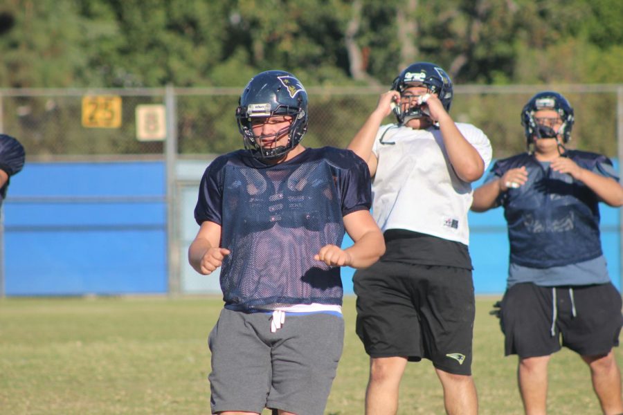 Kyle Matson during football practice on Oct. 17. 