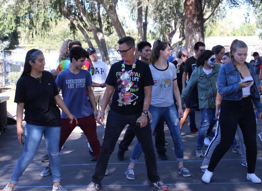 Activites like line dancing were held as a part of the Day of the Dead festival on Nov. 2.