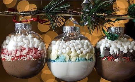DIY Candy Ornaments:
This is a really fun activity for someone who is into arts and crafts. All you need are clear plastic ornaments that you can put items inside, drawing items and any candy of your choice. By putting candy in the ornament, this custom made ornament could be decorated special for the gift receiver. 