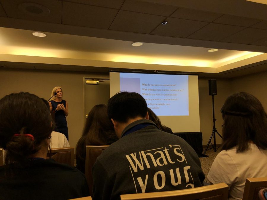 Print Editor-in-Chief Kirsten Cintigo attended a session focused on majoring in journalism during college.