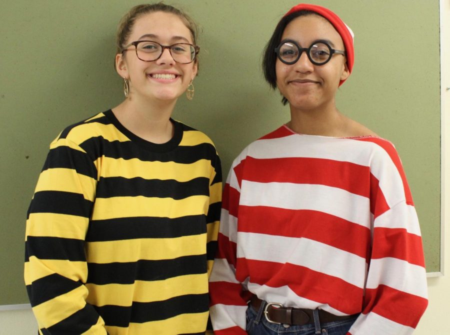 Freshmen Sabrina Robertson and Naamah Silcott dress up for Halloween on Oct.31. 