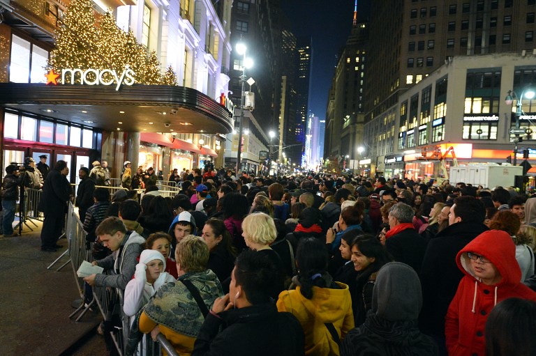 Large crowds of people eager for sales pose a danger to other shoppers and store employees 