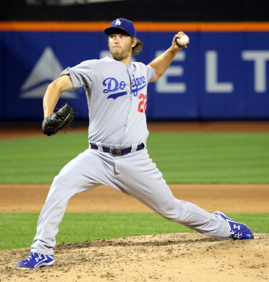 Dodgers pitcher Clayton Kershaw pitches during the 2017 World Series. Kershaw won one game in the World Series.