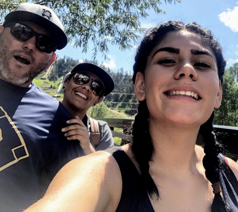 Online Editor-in-Chief Alondra Nuño and her parents, who were eagerly awaiting her high school graduation.