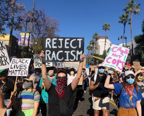 A Black Lives Matter protest was held in Hollywood on June 7. Its estimated that about 20,000 people attended, making it the largest protest in the LA area over the past few days. 