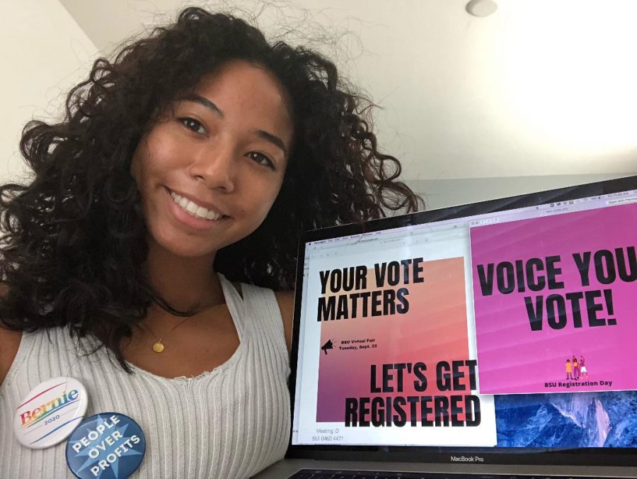 Black Student Union President Cassia Ramelb encourages students to vote and pre-register. The presidential election is less than a month away and it is important to vote who will lead the fate of our country. 