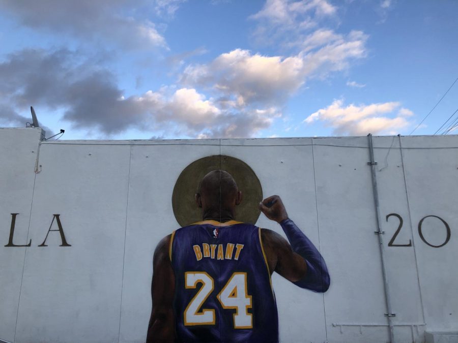 This is one of many Kobe Bryant murals across Los Angeles. This particular one can be found on Clyborne Avenue in Burbank.