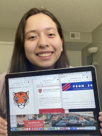 Print Editor-in-Chief Itzel Luna was accepted to five Ivy League schools including Harvard University and Stanford University.