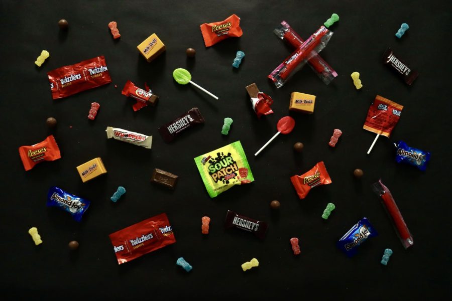 During+Halloween+season%2C+candy+comes+to+the+minds+of+teenagers%2C+some+favorites+being+Kit+Kat%2C+Milkyway+and+Reeses.
