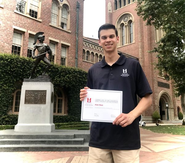 Senior Alan Ruiz attended a five-day workshop at the University of Southern California from July 19 to 23 as a participant in the Hispanic Scholarship Funds Youth Leadership Institute program, which helps high school seniors with college and career preparedness. 
