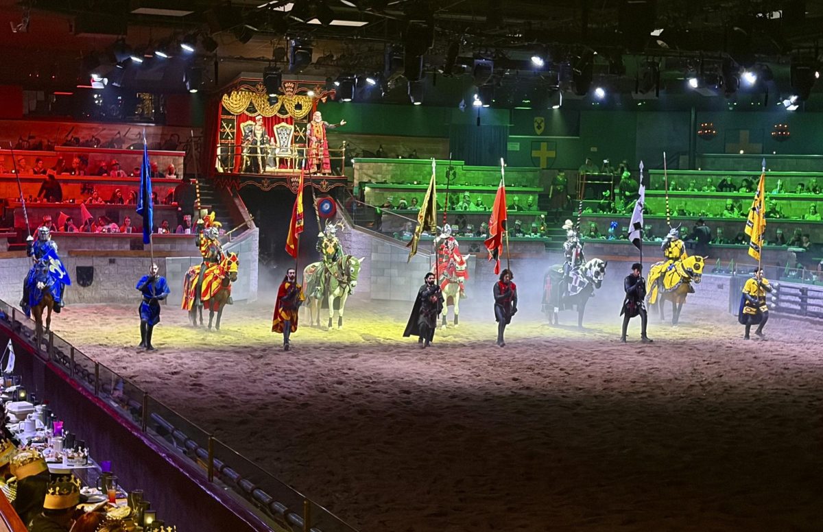 Students attend a field trip at Medieval Times in Buena Park on Dec. 12. Students were able to attend a lantern-lit dinner, theater and tournament experience with medieval knights, jousting, falconry and equestrianism. 