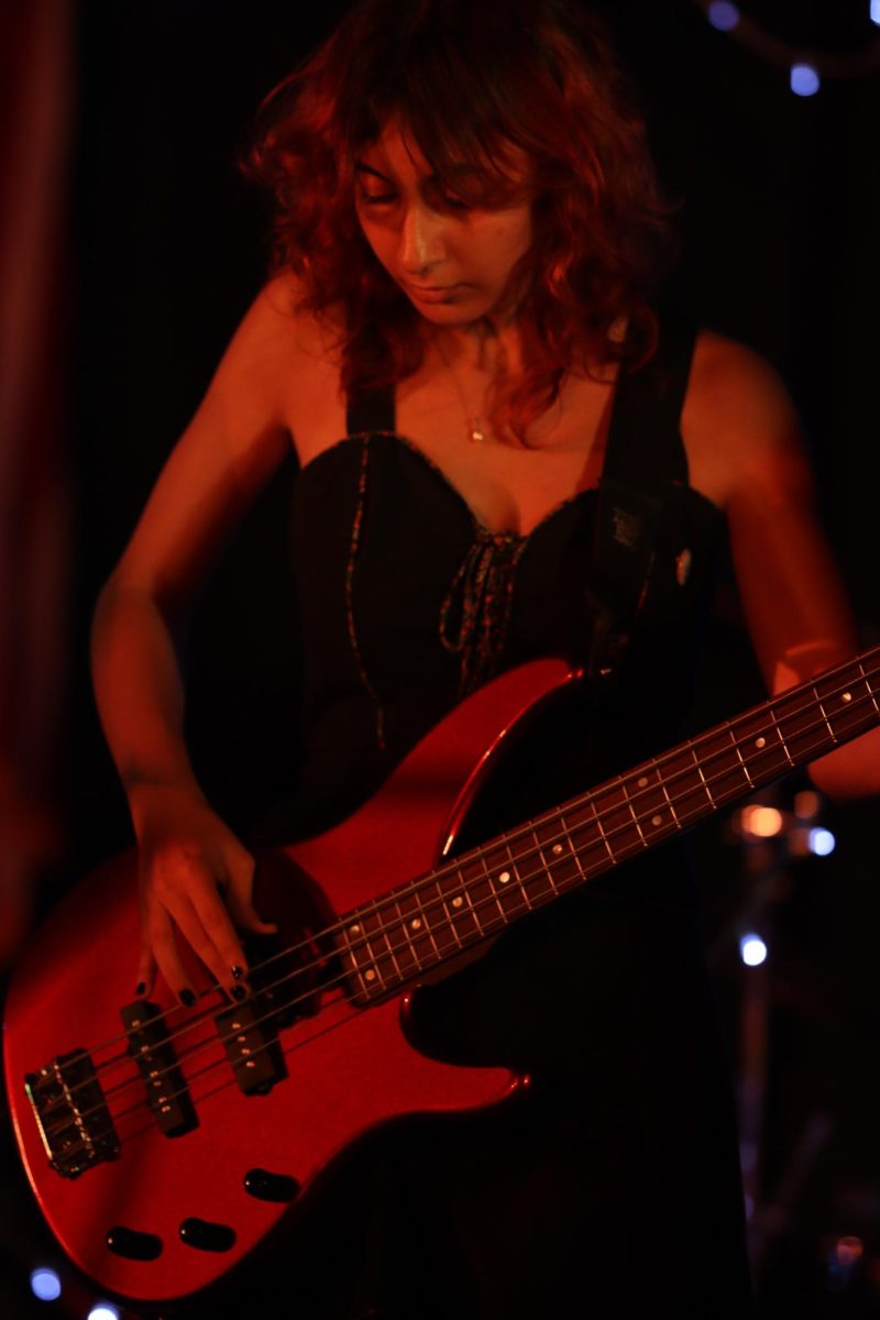 Senior Diana Abgaryan performs "Walk Like an Egyptian" by The Bangles during the World Music Day on Oct. 30.