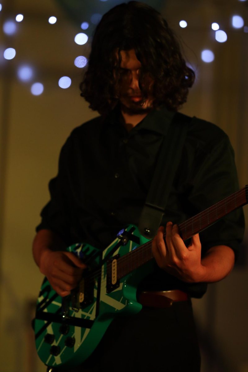 Junior Mateo Zazueta performs "All I wanted" by Paramore during the World Music Day performance on Oct. 30.