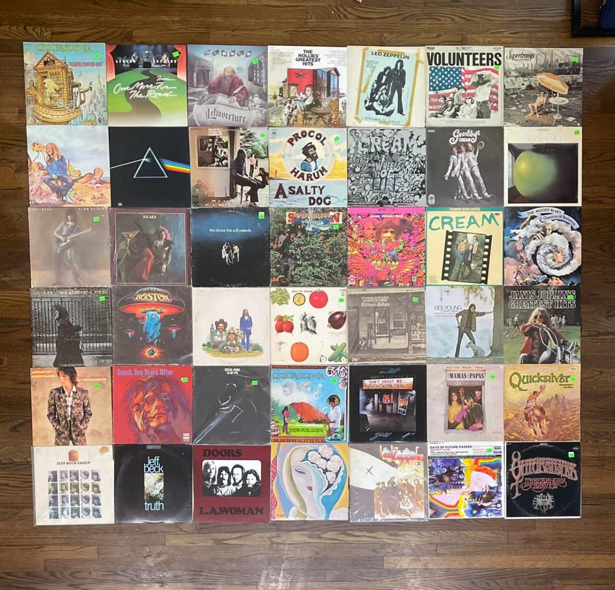 Sophomore Jett Cabrinha collects vinyl records of his favorite albums.
