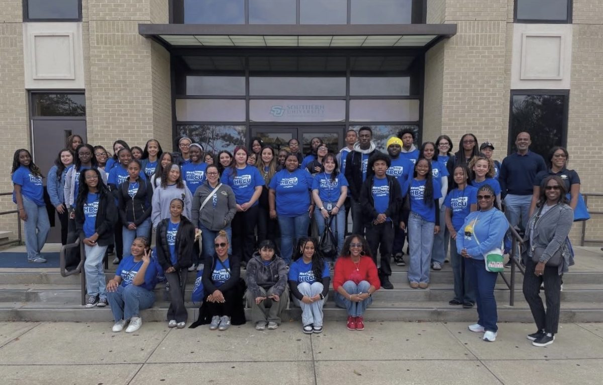 Junior Jasmine Thompson attended the LAUSD BSAP HBCU tour in New Orleans, the tour was from Feb. 25 to 27. In this photo the group visited Southern A&M on Feb. 26. 