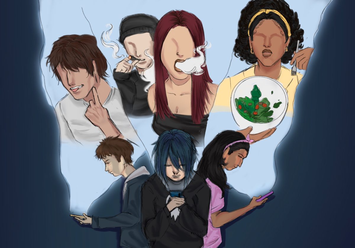 A plethora of habits are promoted by social media, whether it be vaping, eating healthy and even "looksmaxxing."   For a lot of teenagers, they often are unaware of how these habits affect them.