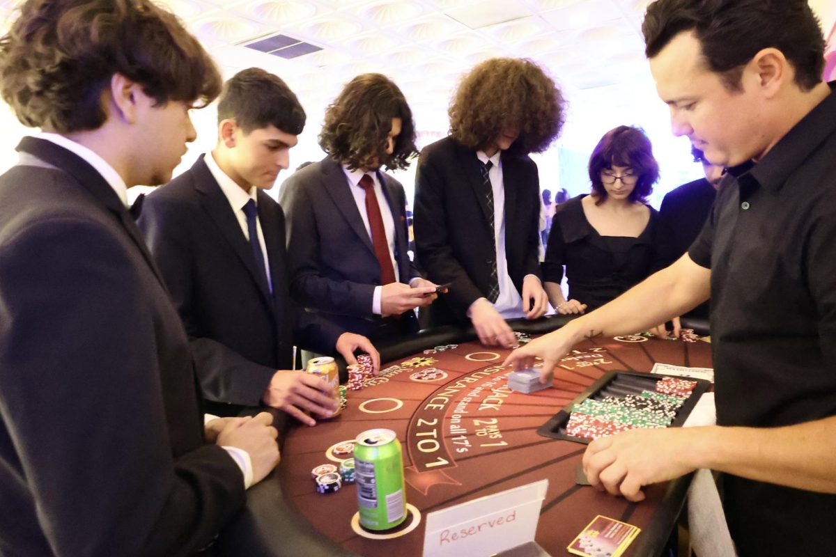 About 43 students and guests attended the "Alice in Wonderland" themed prom at Alijenab Banquet Hall in Encino on May 16...
